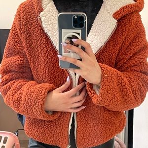 Sherpa Jacket- Terracotta